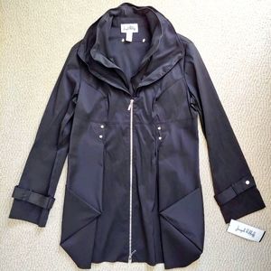 JOSEPH RIBKOFF Double-Collared Trench Coat, Sz 12